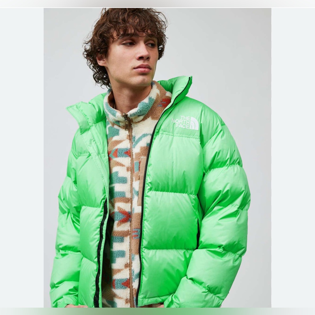 Nwt Men’s The North Face Green 1996 Retro Nuptse Down Jacket Size Xl